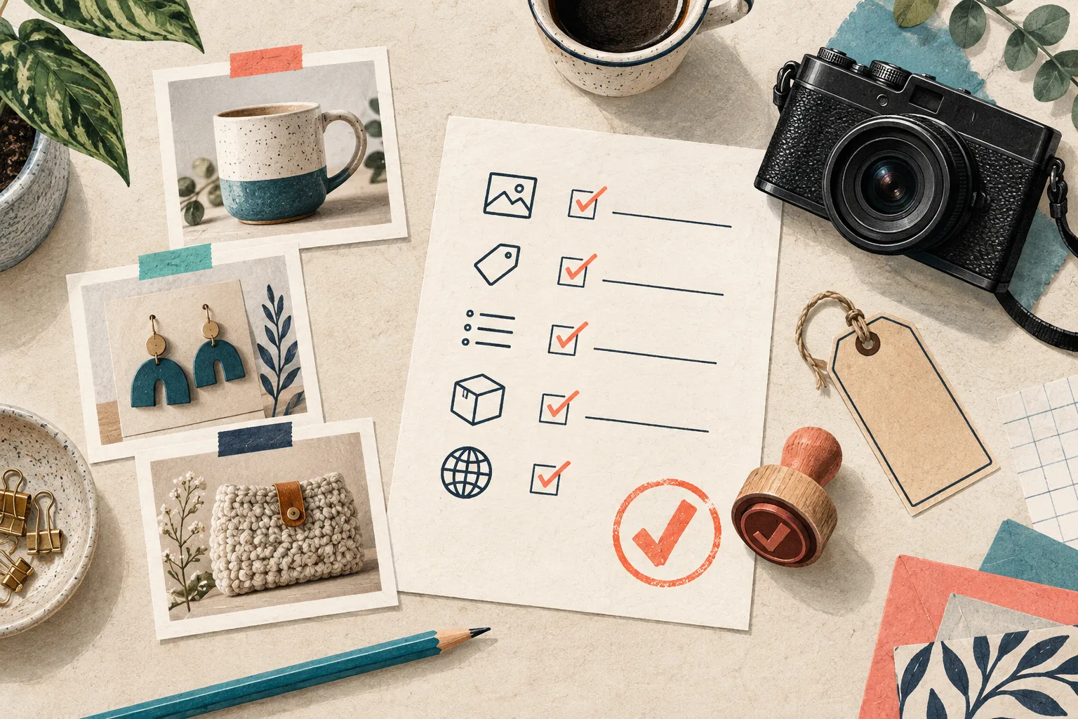 Préparation des fiches Etsy avant connexion au catalogue