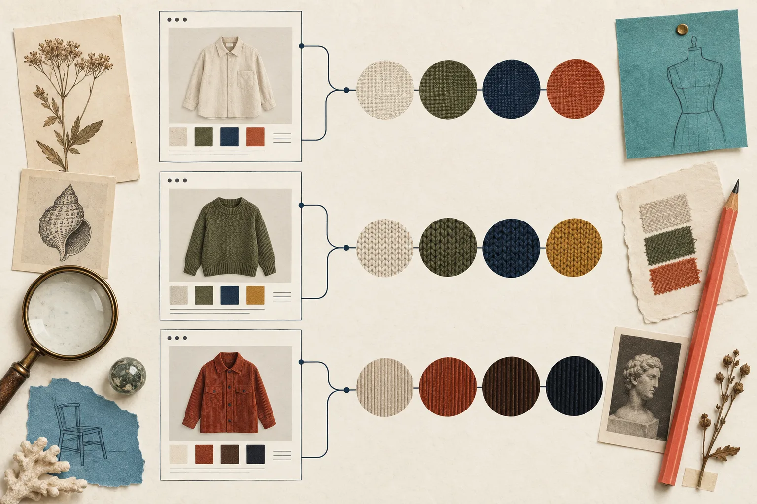 Organisation de nuanciers Shopify