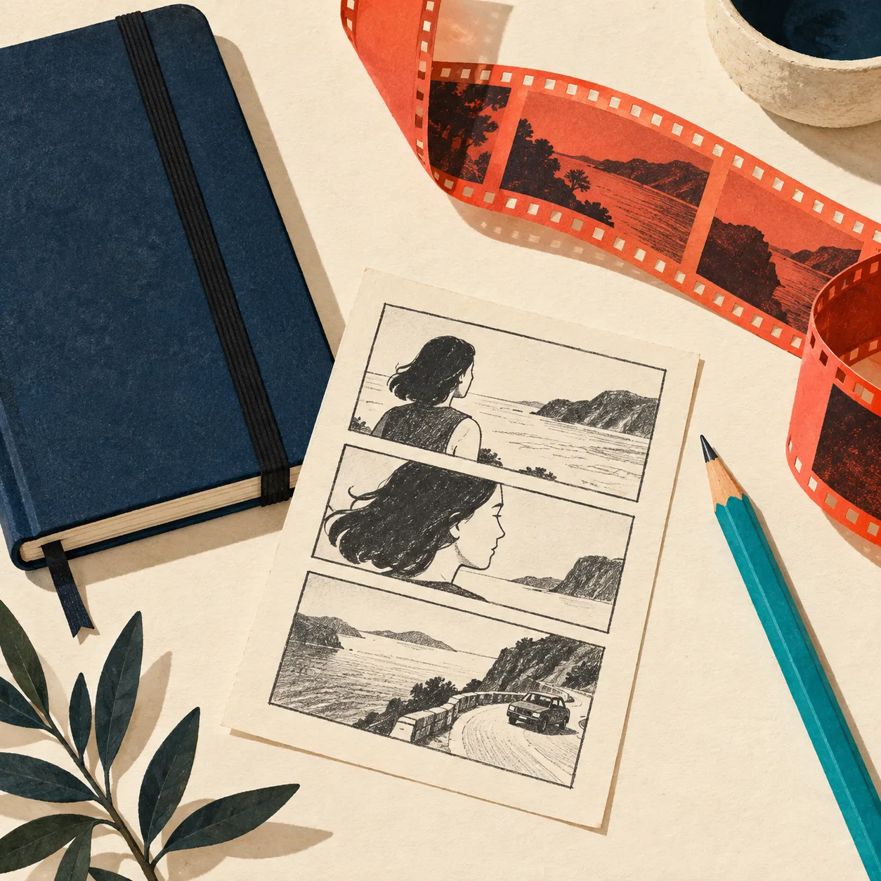 Storyboards et éléments modifiables pour une vidéo SaaS