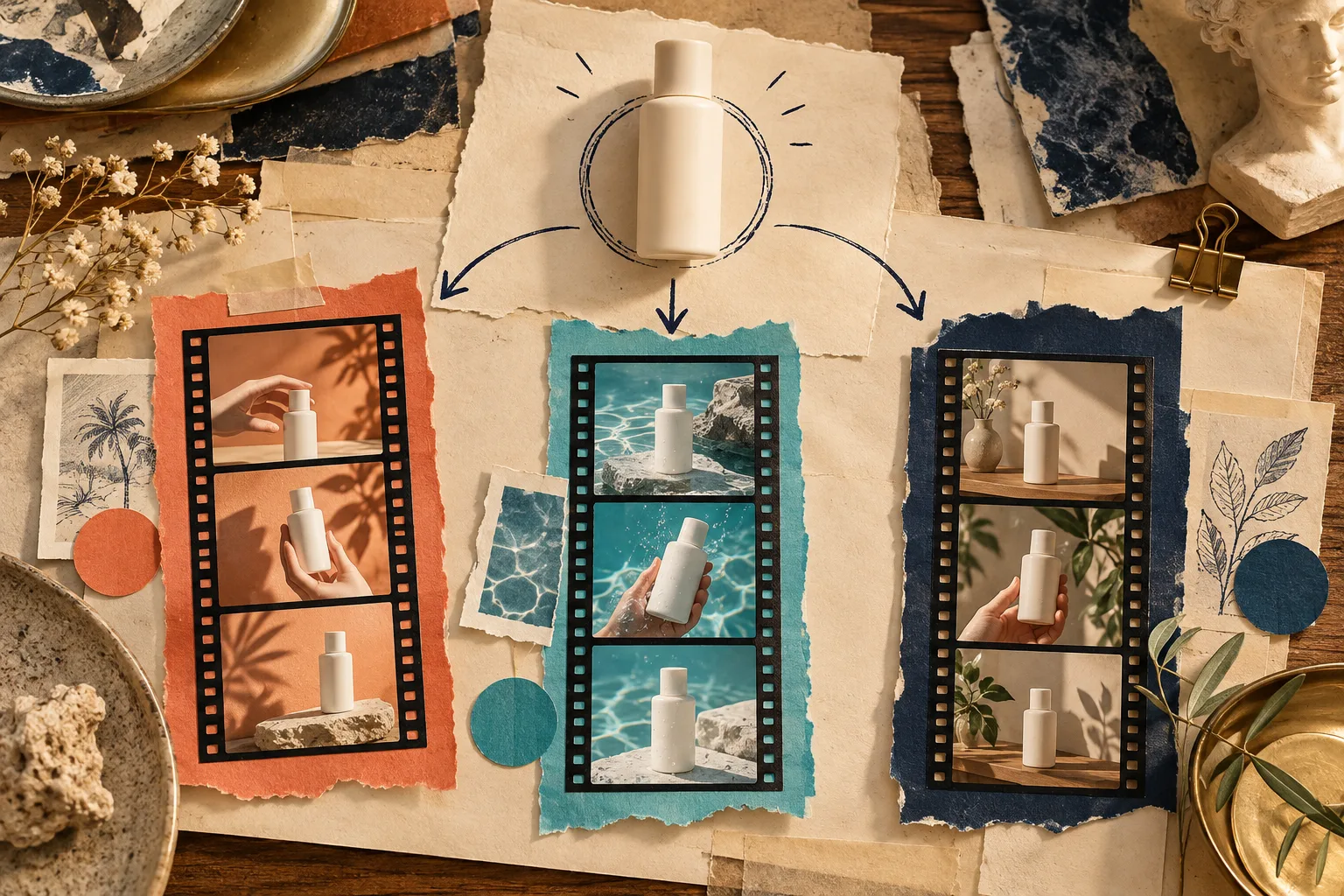 Un produit decliné en trois concepts de videos courtes
