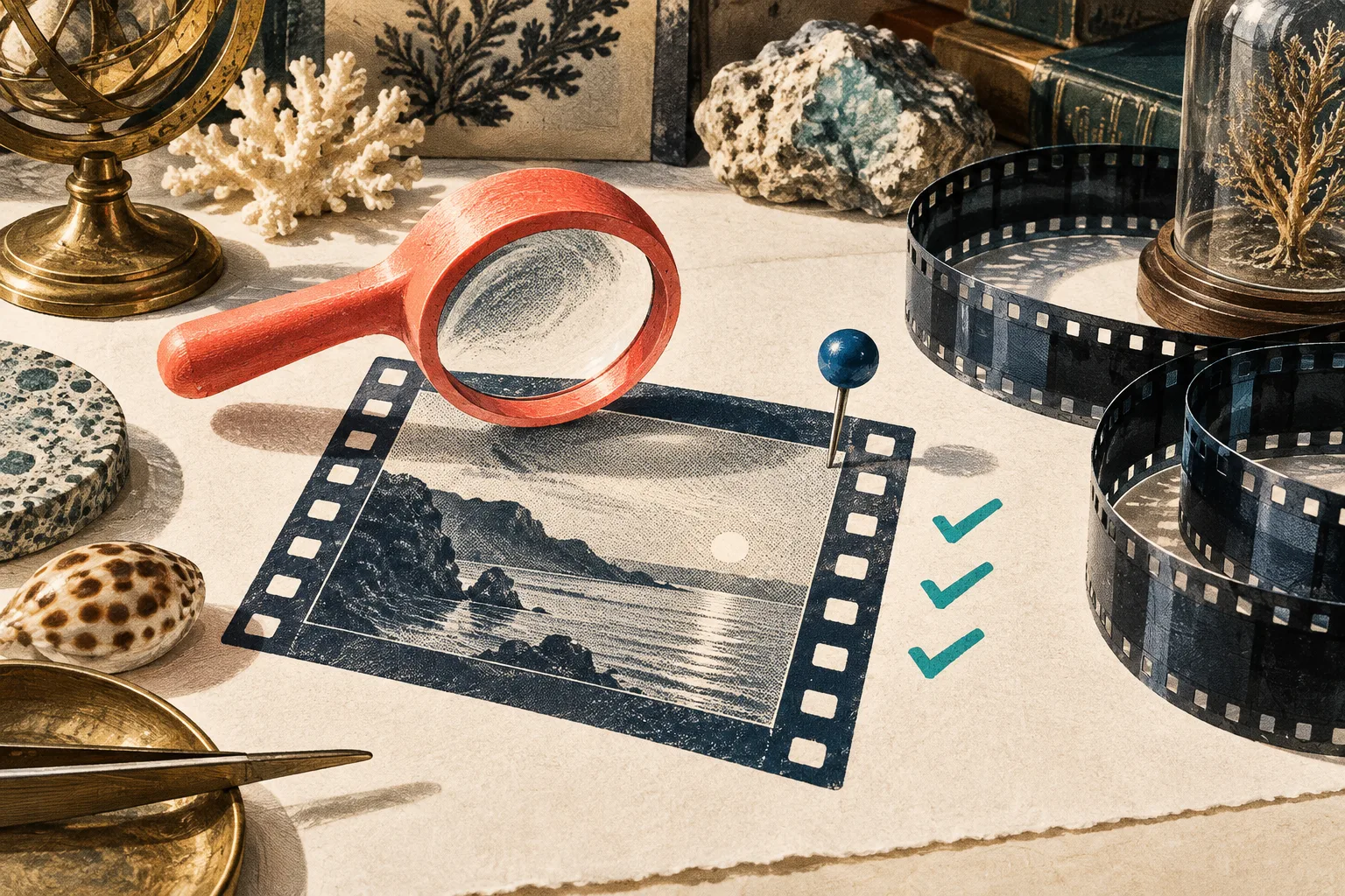 Loupe et annotations pour verifier un rendu video