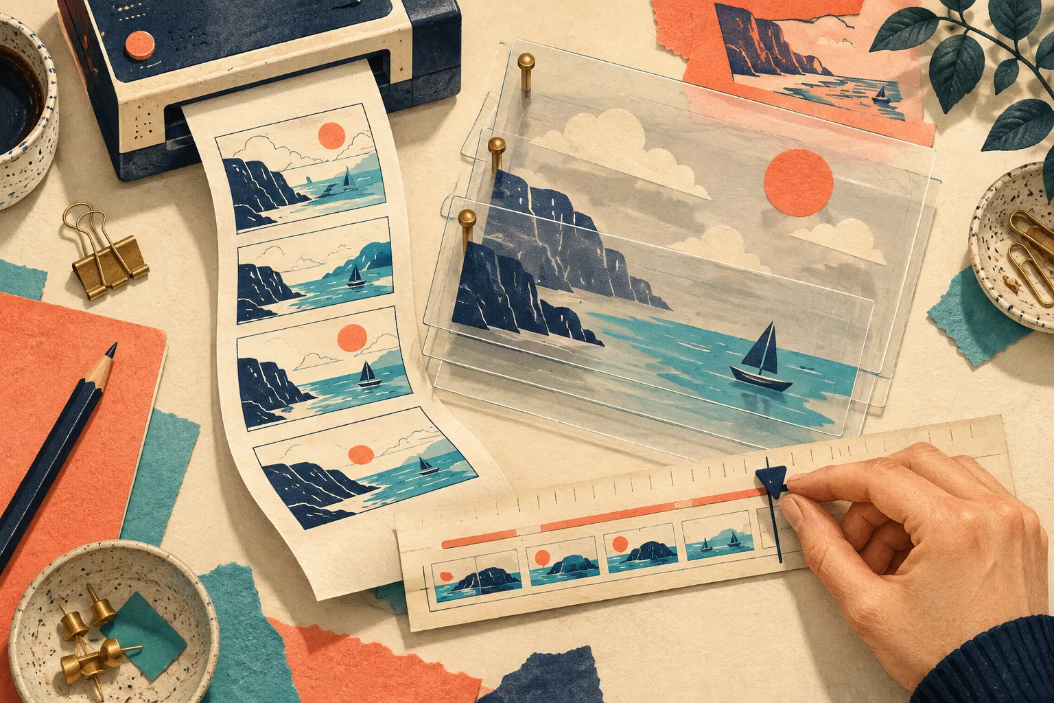 Calques editables et ligne de temps d une video de lancement