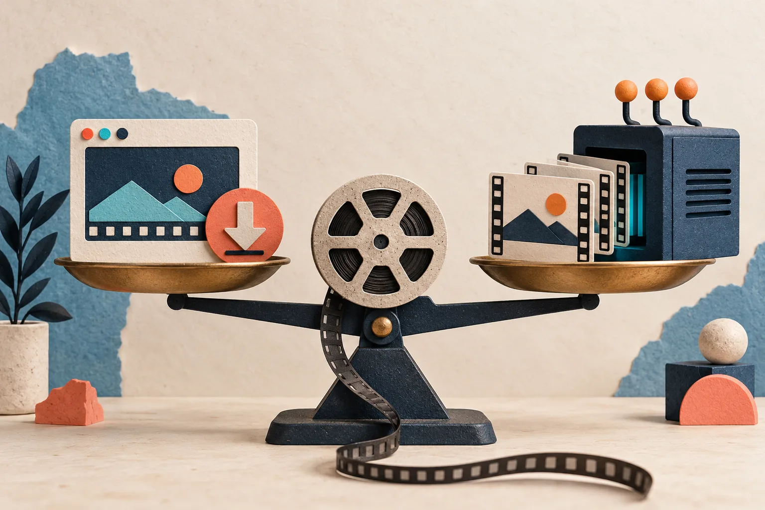 Balance éditoriale comparant rendu navigateur et rendu serveur